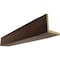 Ekena Millwork 2-Sided (L-beam) Knotty Pine Endurathane Faux Wood Ceiling Beam, Premium Mahogany, 4"W x 4"H  x 16'L BMKP2C0040X040X192ZM - alternate 1